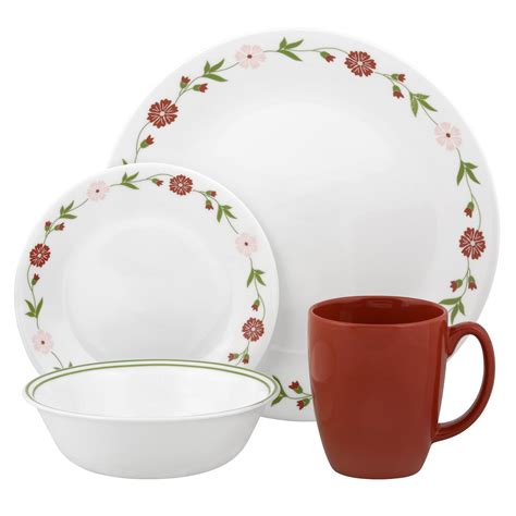 Corelle Classic Country Cottage 16-Piece Dinnerware Set, White, Blue. . Corelle dinnerware clearance